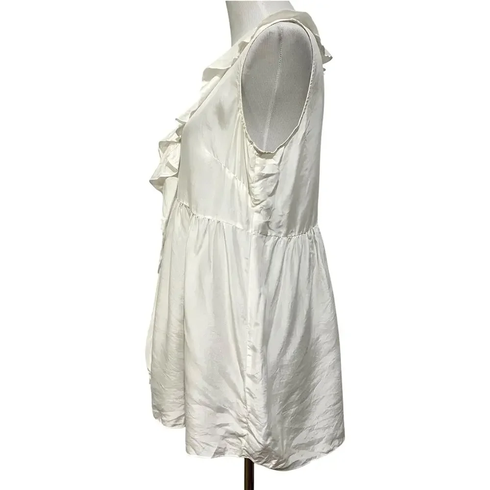 CAbi ivory ruffled